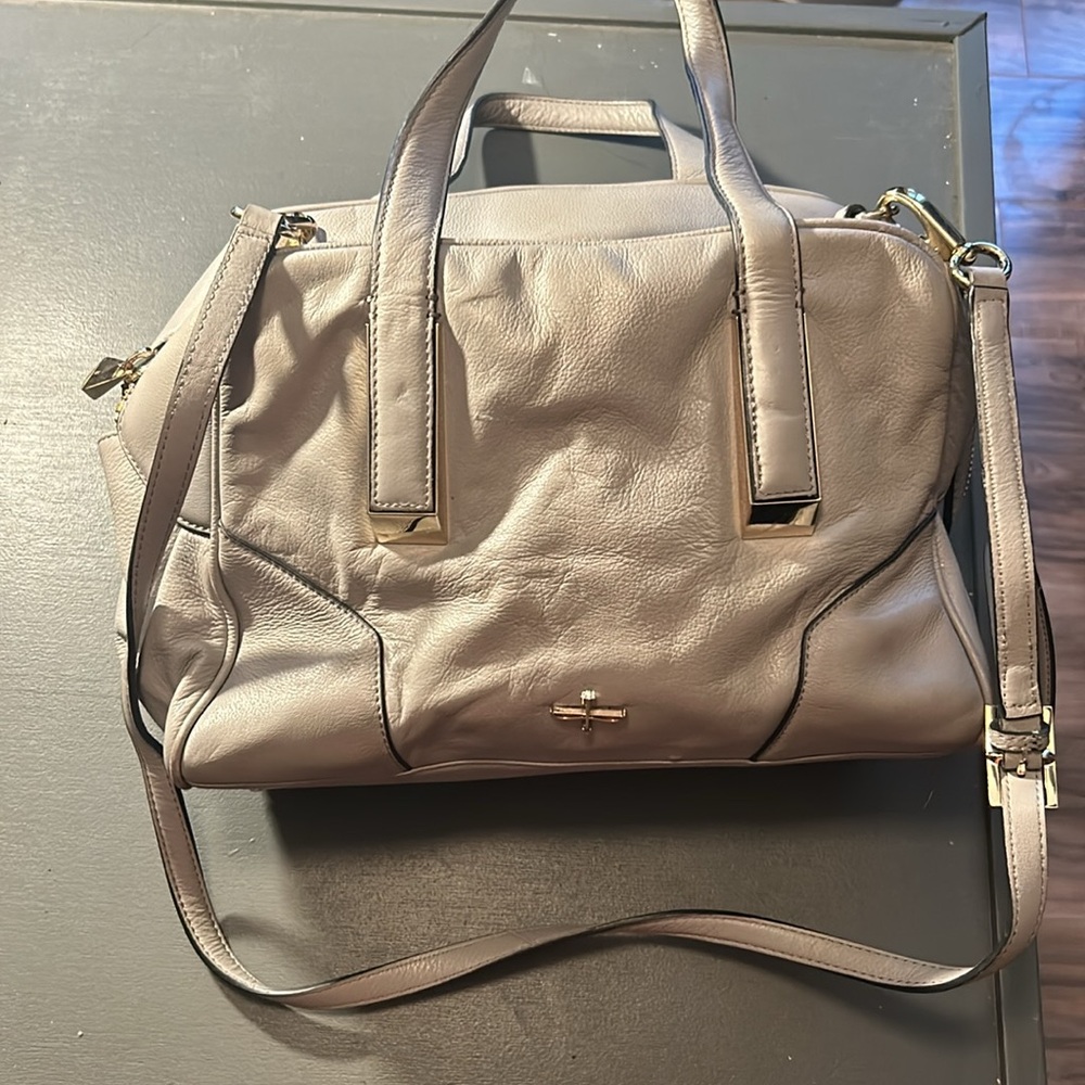 Francesco Biasia Coral Pink satchel